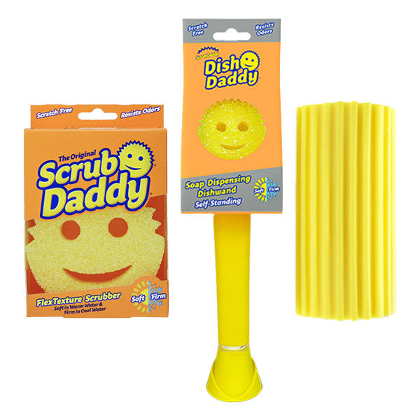 Scrub Daddy - Eponge originale, 10 x 3,8cm - Jaune