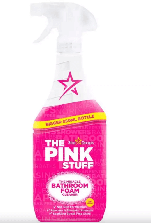 Stardrops The Pink Stuff - Mousse de salle de bain - Produit nettoyant pour salle de bain 850ml